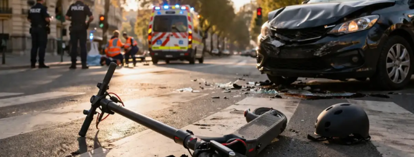 Accident de trottinette indemnisation à Nice