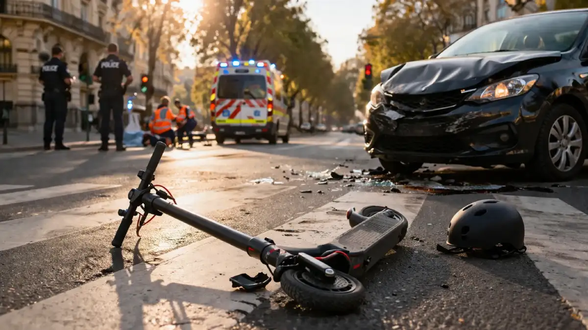 Accident de trottinette indemnisation à Nice