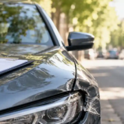 Voiture avec un constat sans l'autre véhicule en délit de fuite
